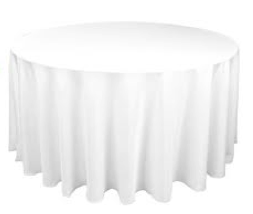 We now offer linens with table rentals! &#10;Please click here for more information